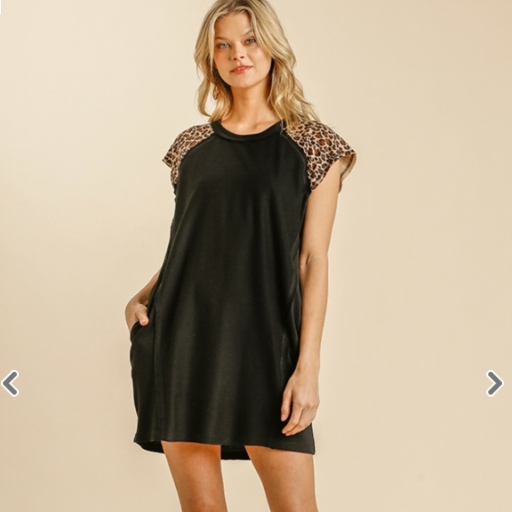 Animal Print Sleeve Tunic